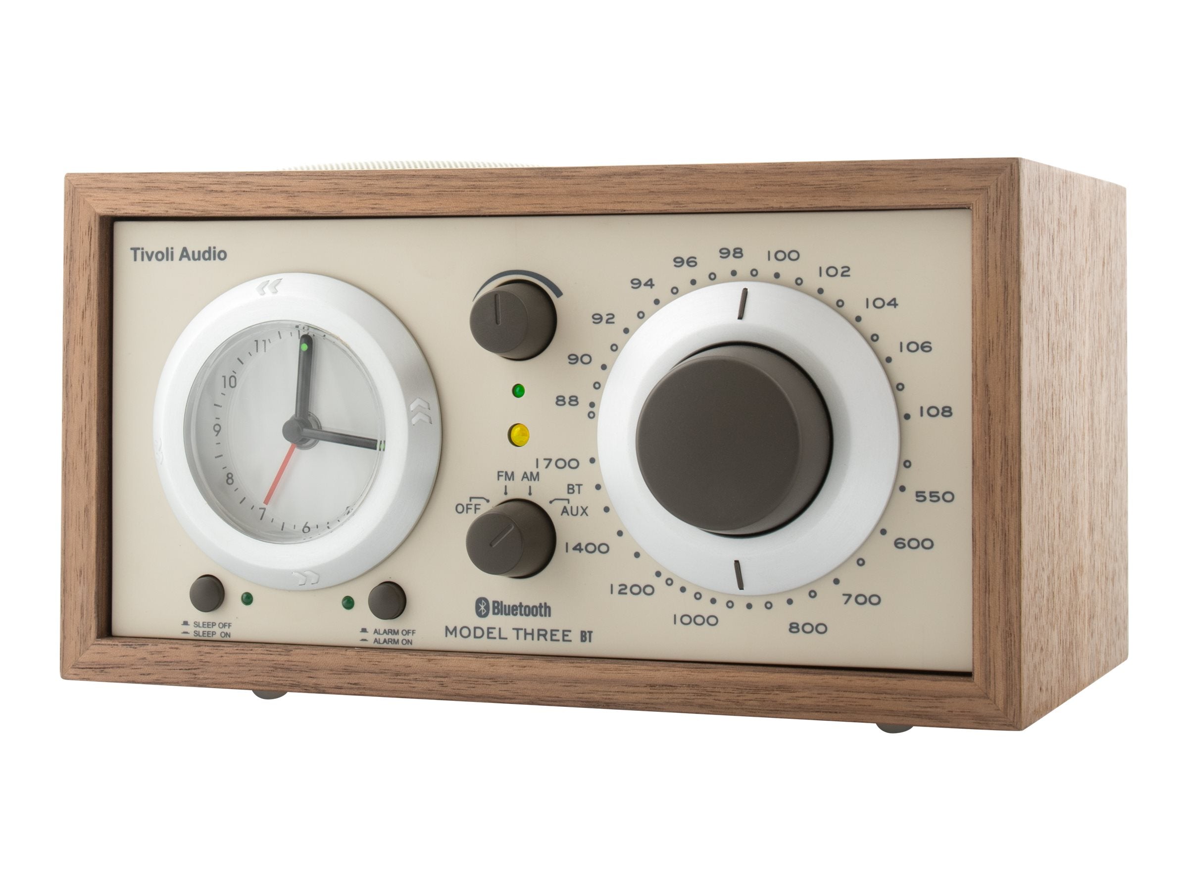 Tivoli Audio Henry Kloss Model Three BT - Premium Bluetooth Tabletop Radio with Classic Design & Rich Sound | Perfect for Home, Office, and Bedroom Listening