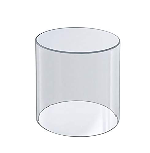 HK FIXTURES Clear Round Acrylic Display Case - 8
