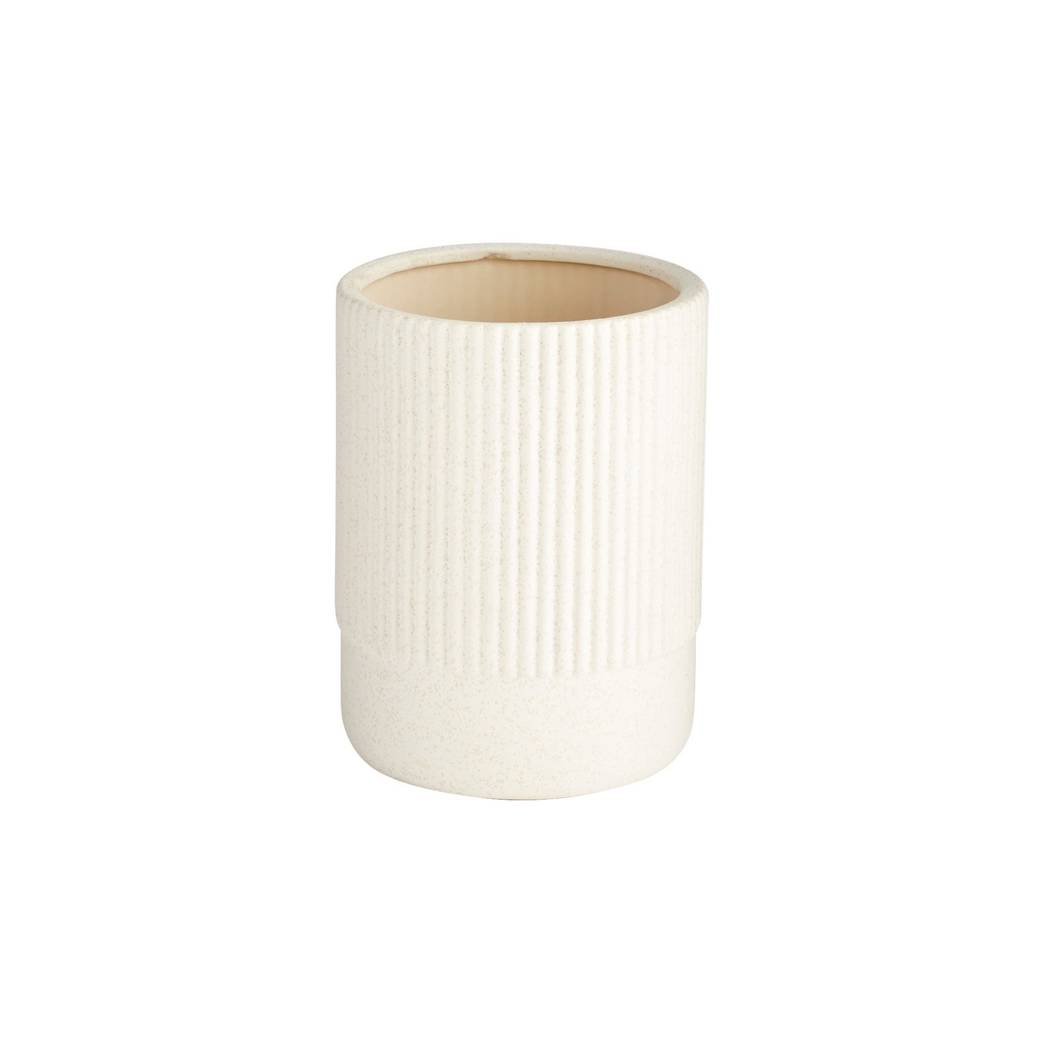 Cyan Design 11197 Small White Harmonica Vase - Elegant Floral Centerpiece for Home Decor, Wedding & Tabletop Arrangements