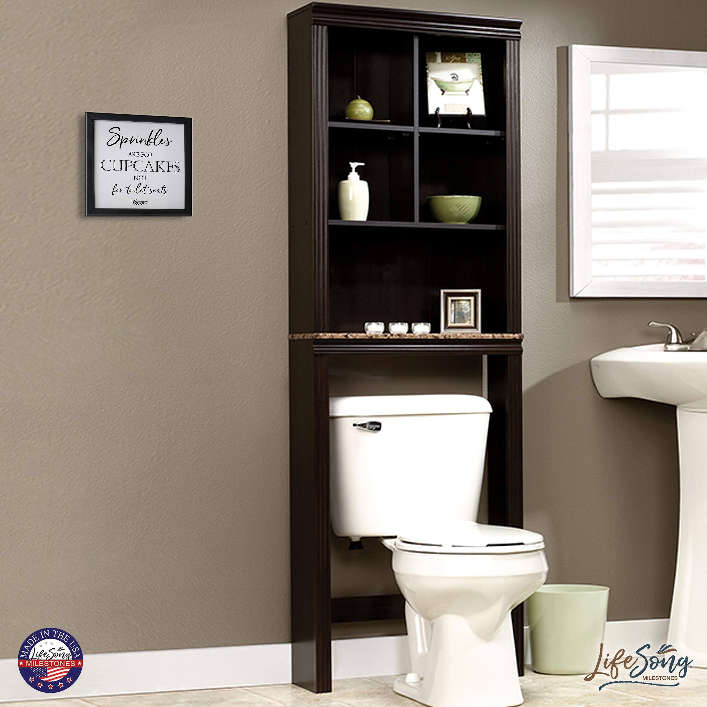 Farmhouse Bathroom Sign - Rustic Wooden Decor for Modern Homes | Wall Art & Gift