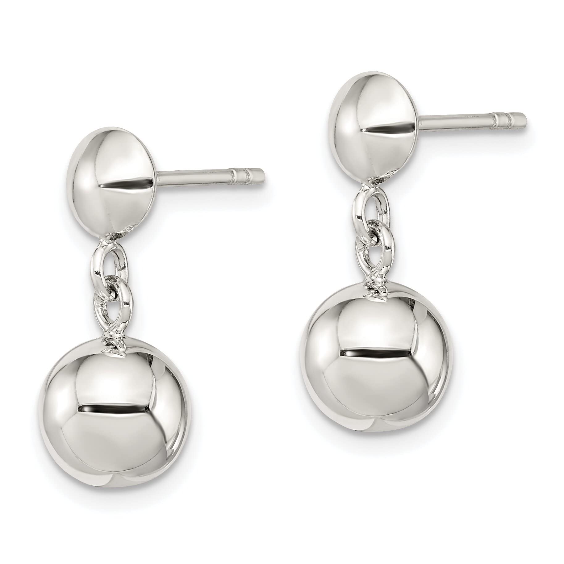 Sterling Silver Ball Dangle Earrings for Women - Elegant Drop Earrings Jewelry Gift for Birthday, Anniversary & Party Occasions