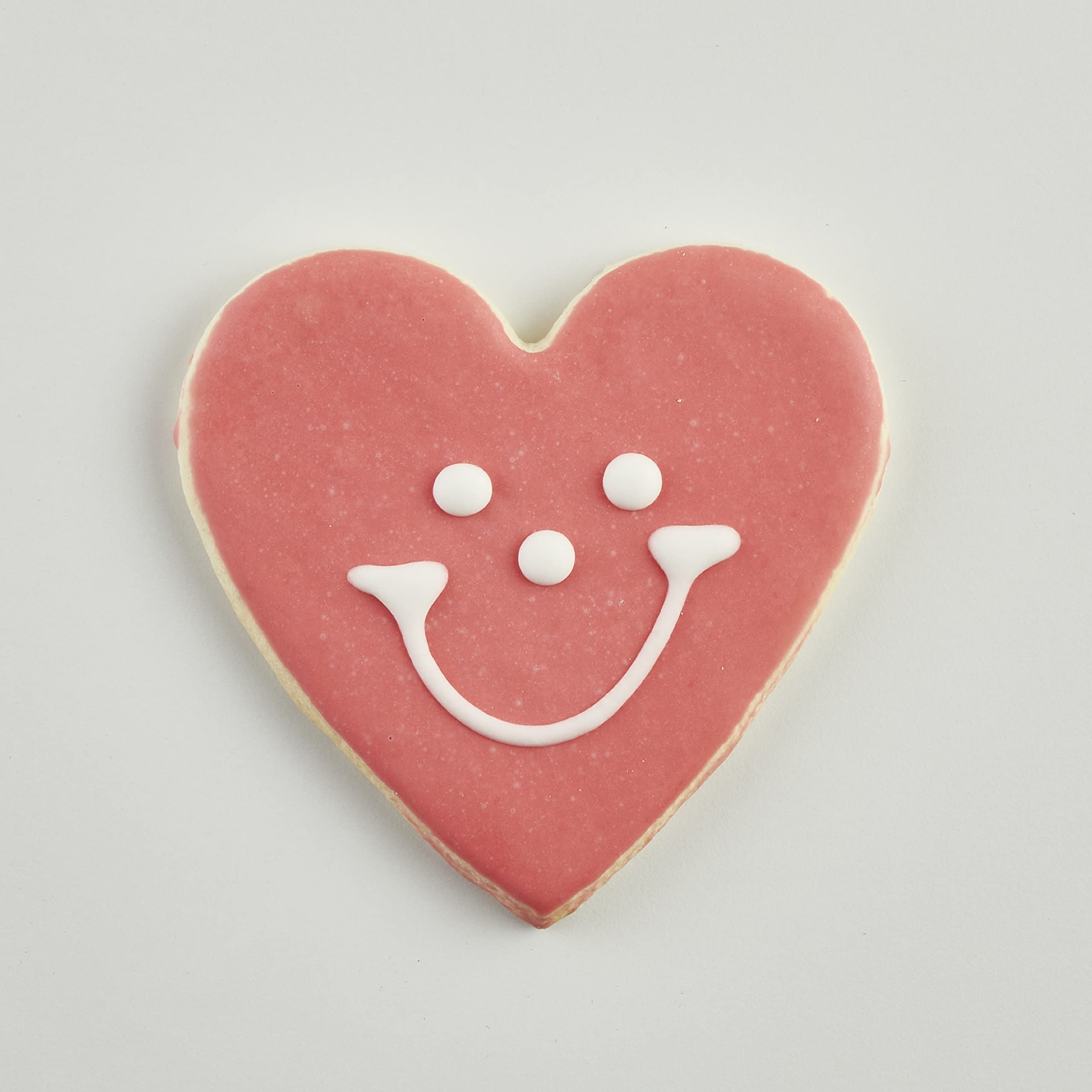 50-Pack Nut-Free Heart Shaped Smiley® Face Cookies - Perfect for Valentine's Day, Birthday Parties & School Events (Allergy-Friendly Treats)