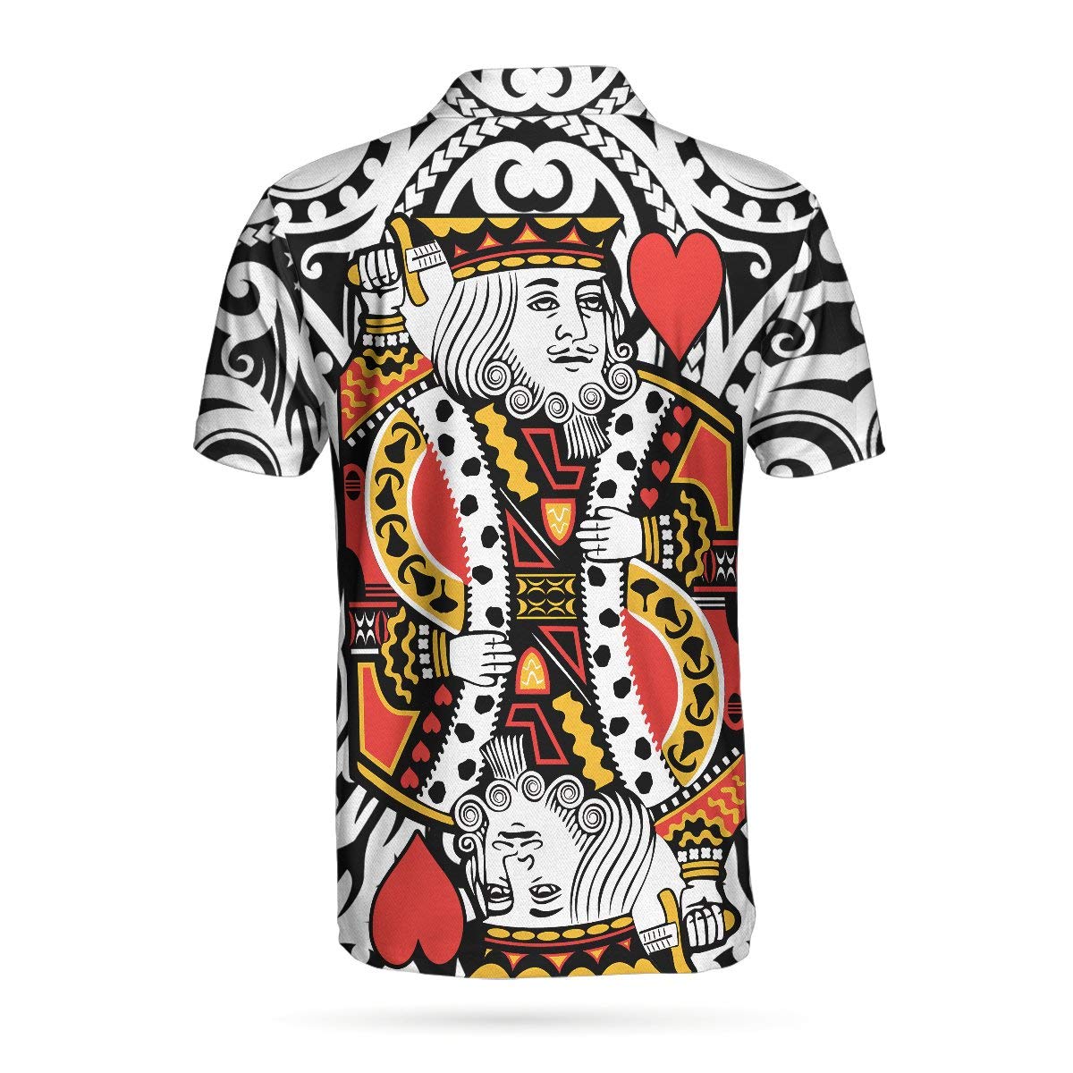 HYPERFAVOR Men's Smart Casino-Themed Polo Shirts - Short Sleeve Poker Shirt for Men | Perfect for Casino Nights, Poker Parties & Casual Wear
