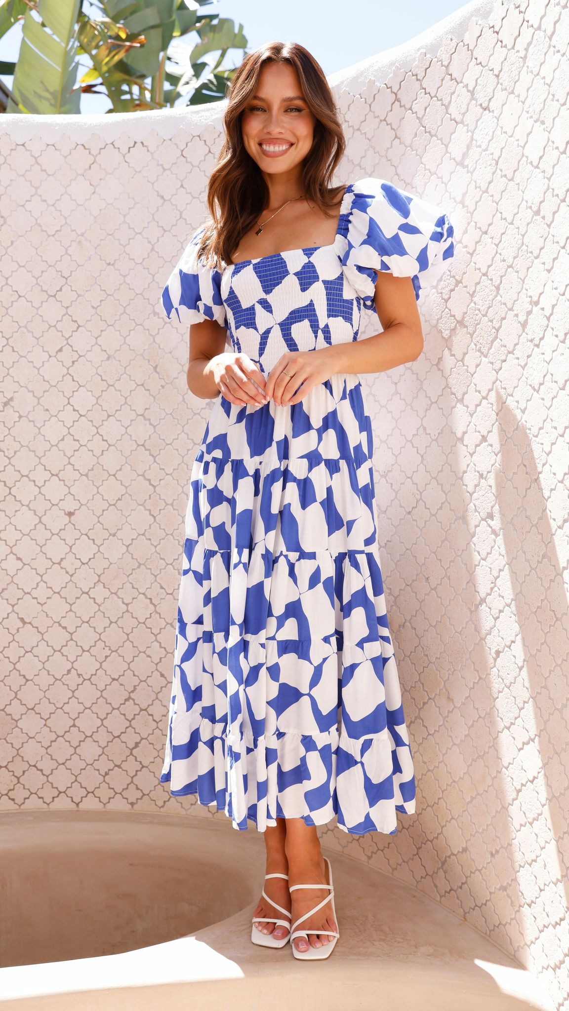 Bronty Women's Maxi Dress - Flowy Long Summer Dress in Blue | Perfect for Beach, Vacation & Casual Outings