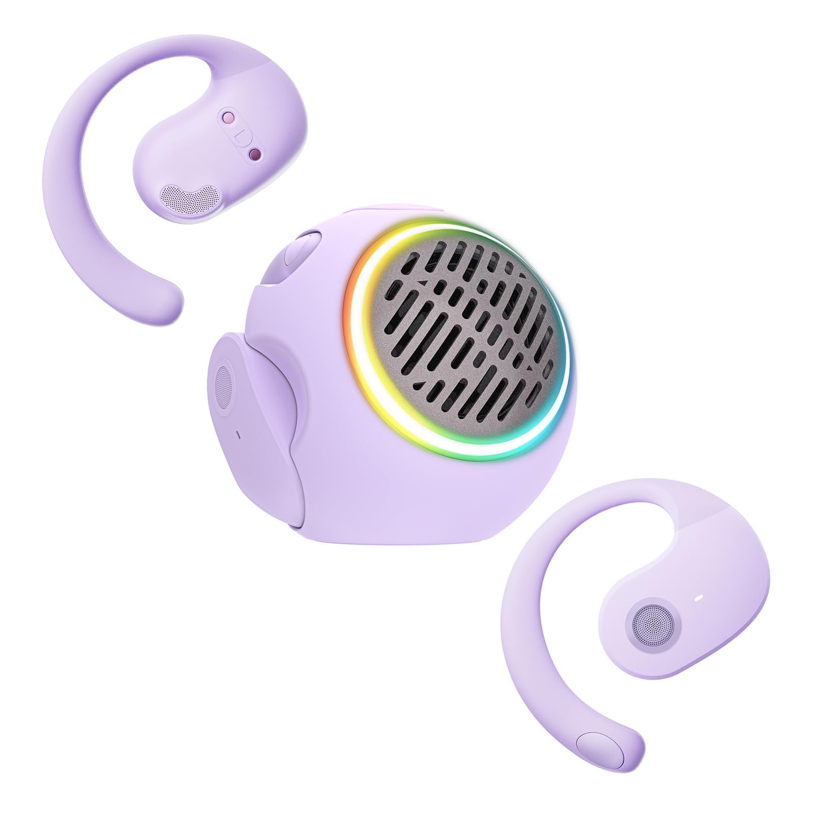 Wireless Open Ear Bluetooth Headphones - Bone Conduction Earbuds with Portable Mini Speaker for Kids & Adults | Perfect for Running, Cycling & Outdoor Activities