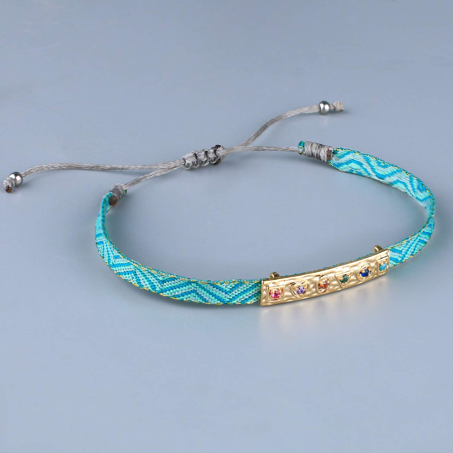 KELITCH Women's Friendship Bracelets with Star Charm - Adjustable Silk Rope Bracelets for Stacking, Colorful Beaded Strands - Perfect for Gifts, Boho Fashion & Everyday Wear