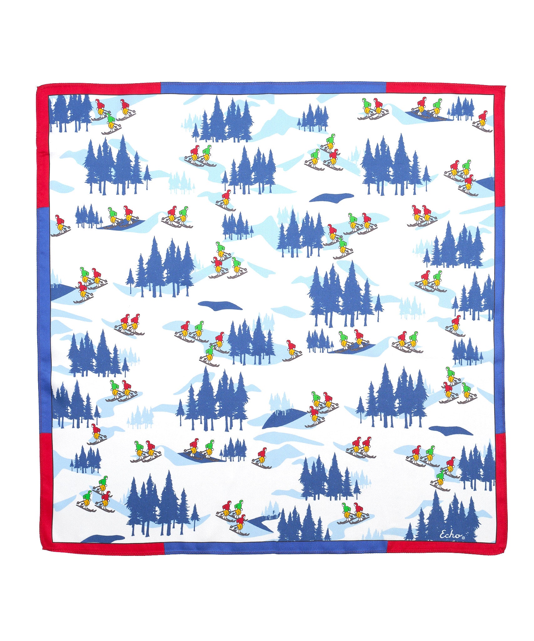 Hit The Slopes Silk Bandana - Soft & Stylish Winter Scarf for Skiing, Snowboarding & Outdoor Adventures