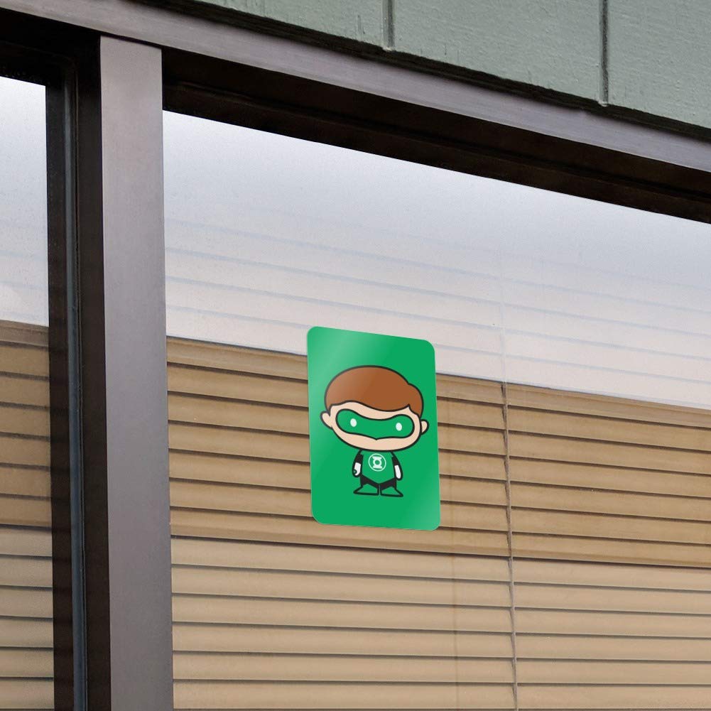 Green Lantern Chibi Character Sign - Cute Superhero Decor for Home, Office & Business - Perfect for Comic Fans & Superhero Lovers