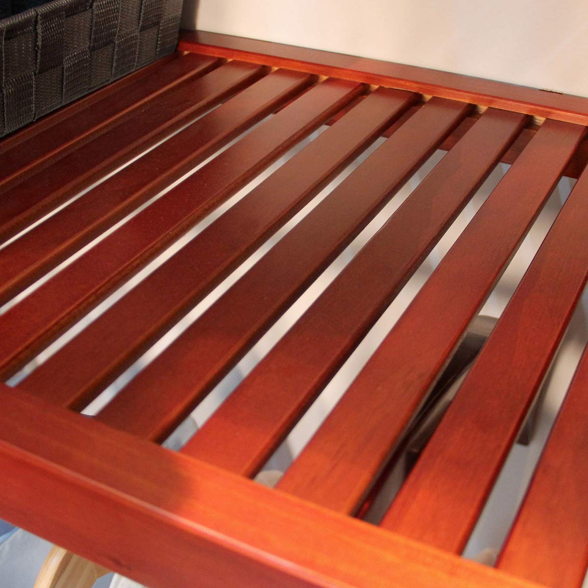 John Louis Home Wood Closet Organizer System with Shelves & Hanging Rods - Wall Mounted Walk-in Wardrobe - Red Mahogany Finish - Perfect for Bedroom, Closet & Home Organization Storage Solutions