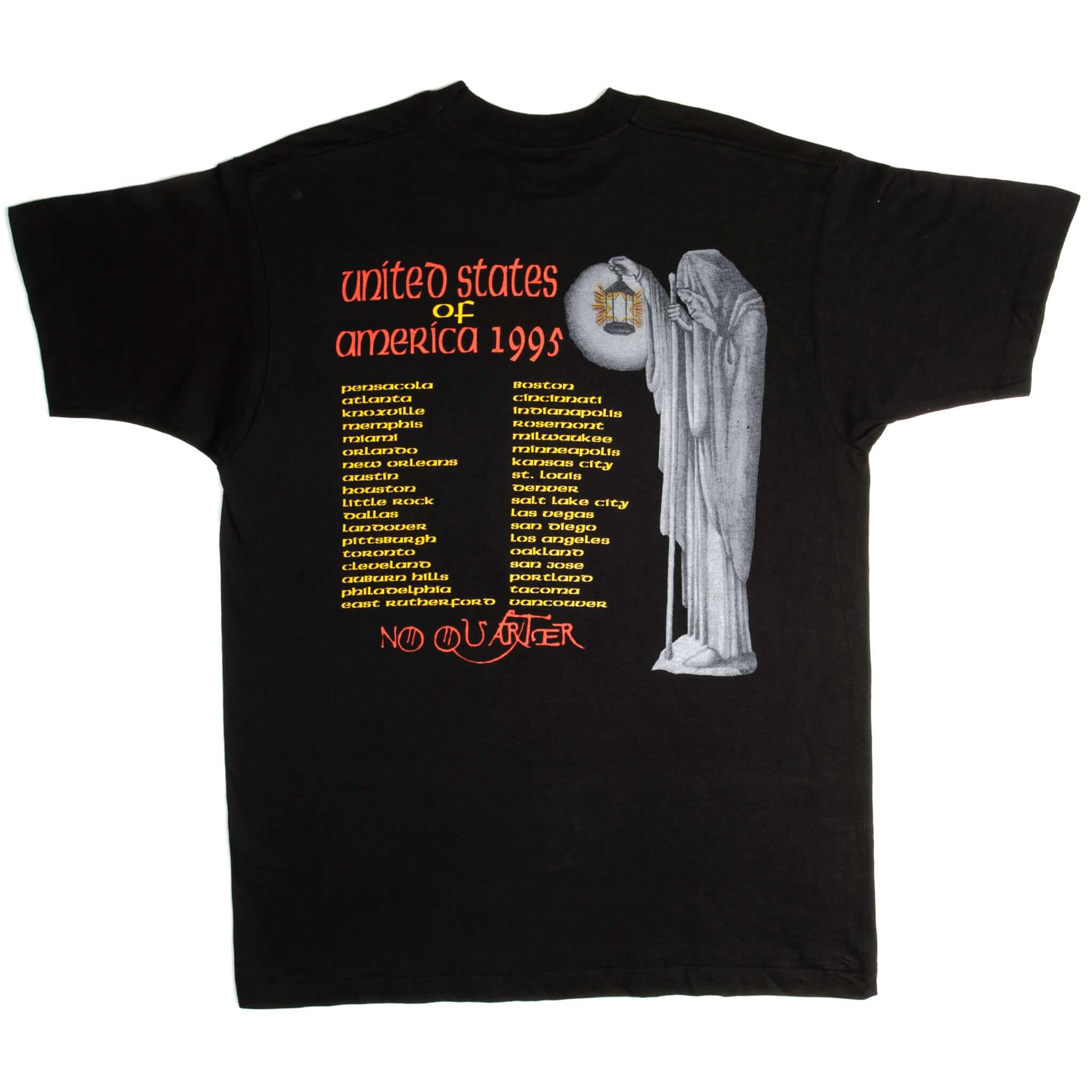 Vintage Jimmy Page Robert Plant No Quarter Led Zeppelin Unledded T-Shirt 1995 XL - Classic Rock Band Tee for Concerts & Casual Wear