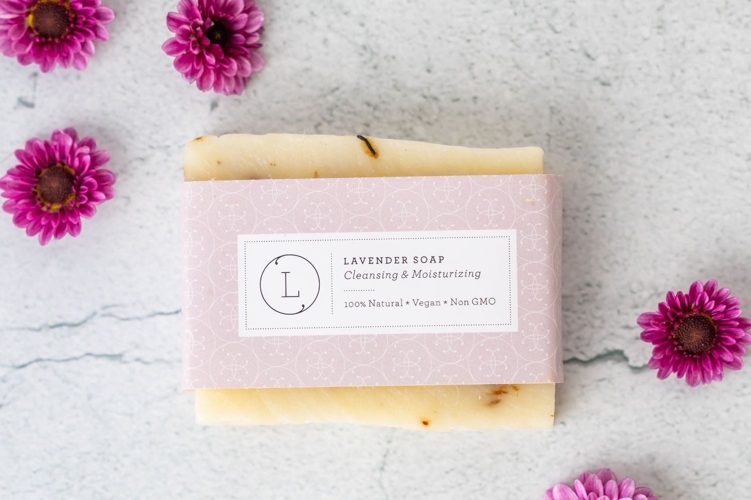 2-Pack Natural Cold Process Soap Bars with Essential Oils - Organic Handmade Soap for Sensitive Skin, Moisturizing & Gentle Cleansing - Perfect for Daily Use, Gifts & Spa Days