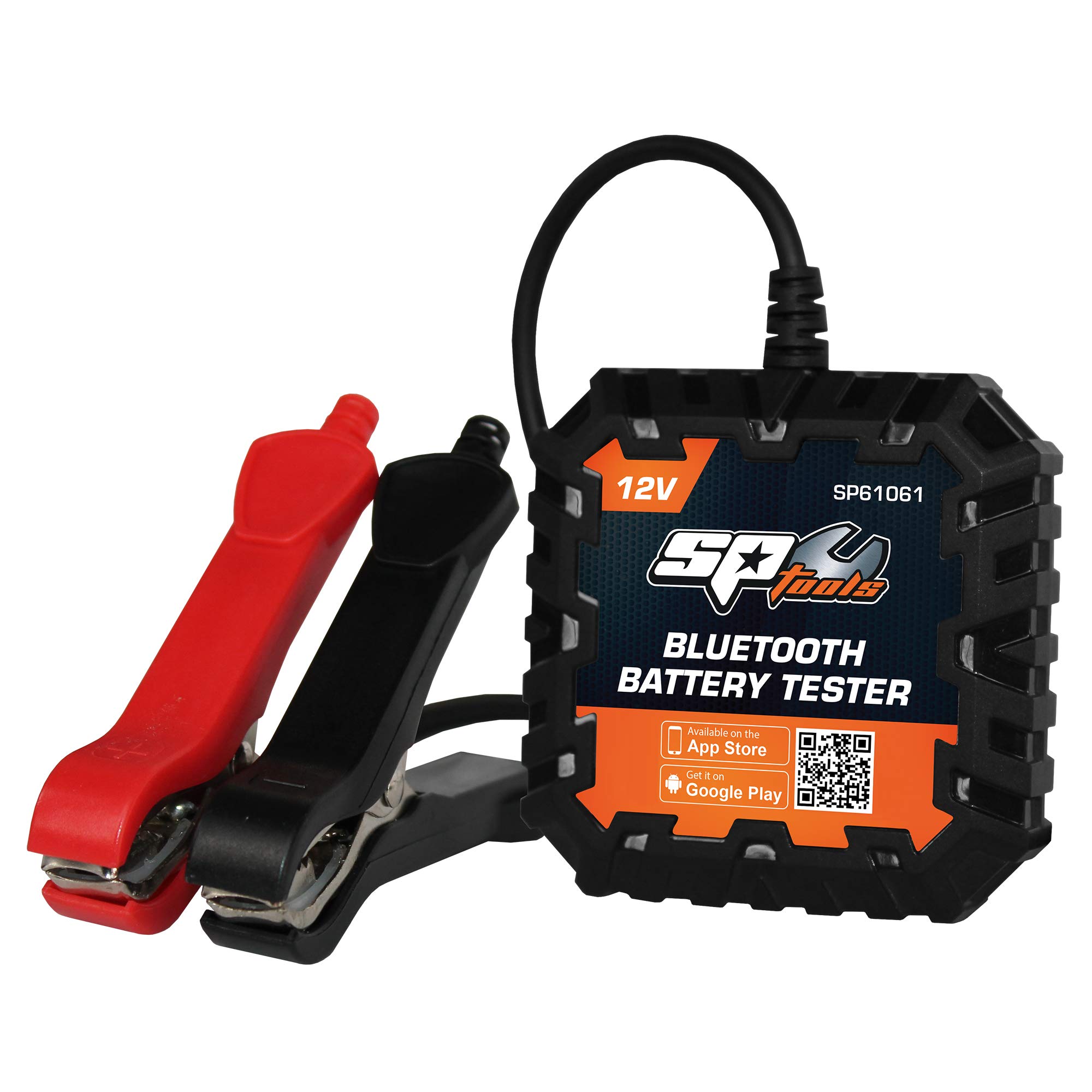 SP Tools Bluetooth Smart Battery Tester IP65 - Professional Automotive & Marine Battery Diagnostic Tool for Cars, Trucks, Boats - Waterproof & Shockproof Design for Outdoor Use