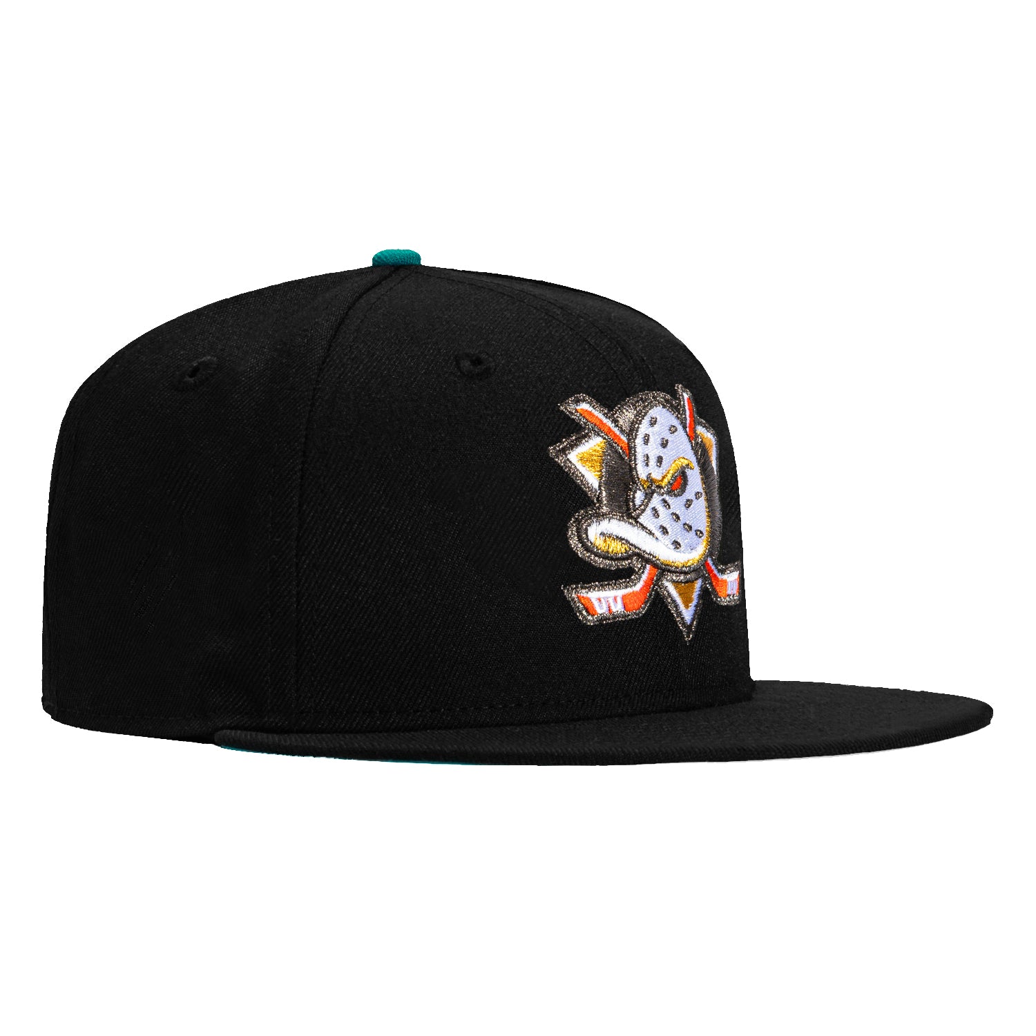 New Era 59Fifty Anaheim Ducks Team UV Black Baseball Cap - Official NHL Hockey Hat for Men & Women - Perfect for Games, Outdoor Activities & Fan Gear