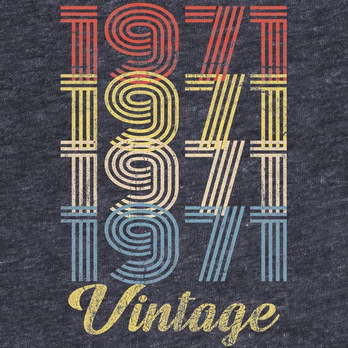 1971 Vintage Retro 54th Birthday Gift T-Shirt for Men - Funny 54 Year Old Birthday Present - Perfect for Parties, Gifts & Celebrations
