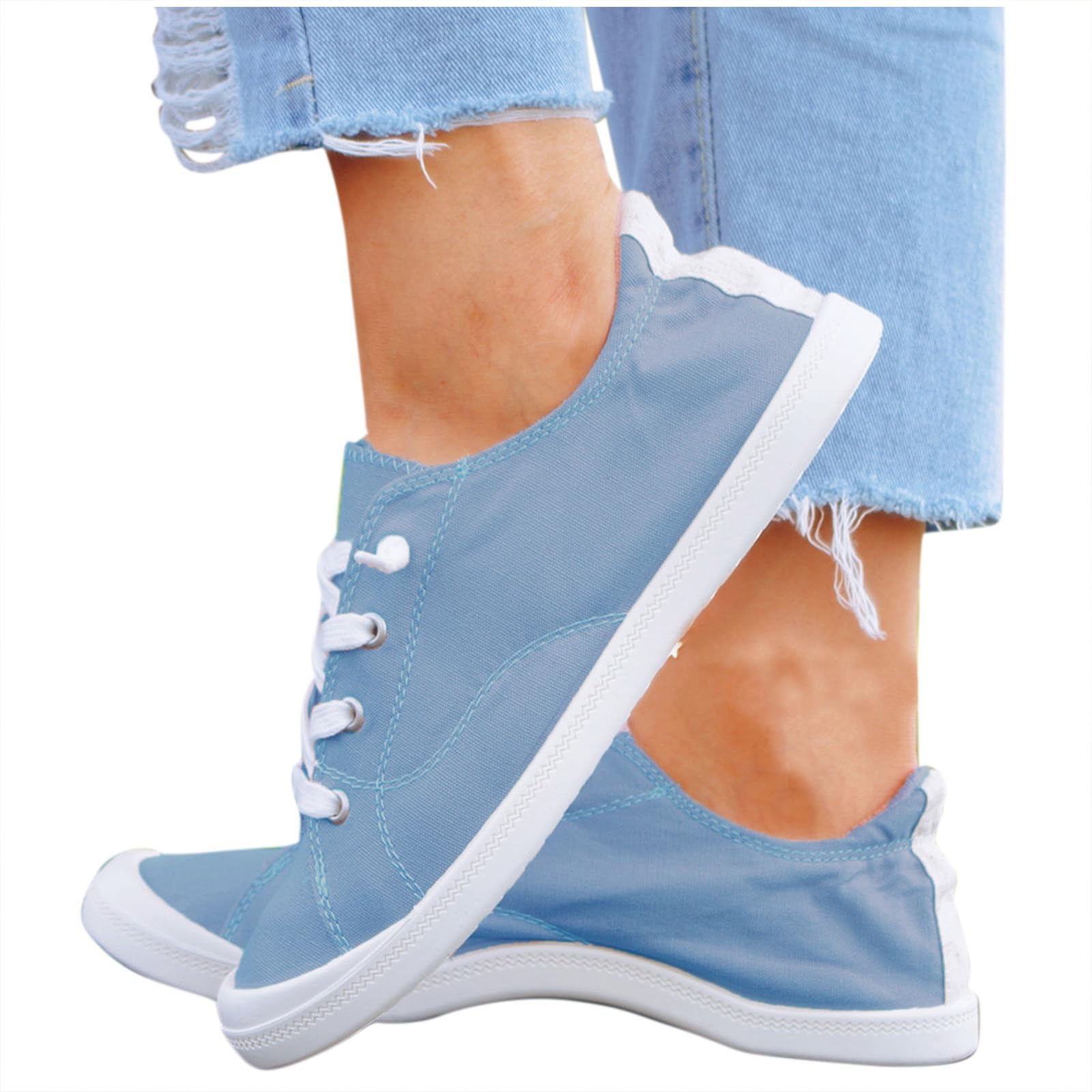 **Women's Lightweight Walking Shoes - Comfortable Slip-On Gym Sneakers with Air Cushion for Running & Walking | Perfect for Workouts, Travel & Everyday Wear**