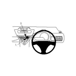 ClicOn No Holes Center Dash Mount for Toyota iQ (2009-2019) - Secure Phone Holder for Hands-Free Navigation & Driving Safety