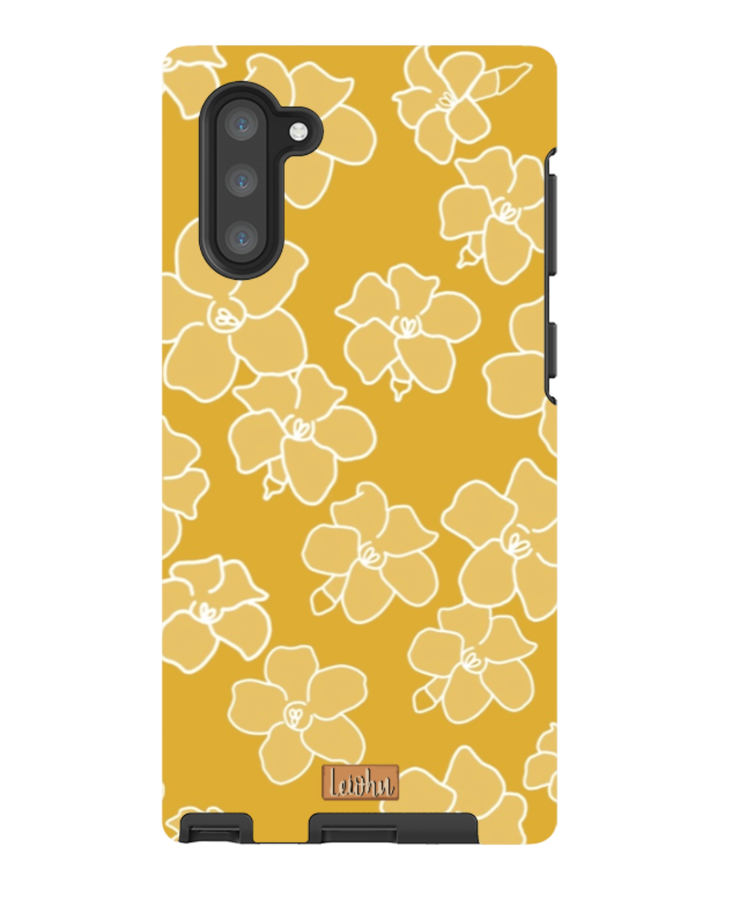 Samsung Galaxy Note 10 Case - Premium Puakenikeni Flower Design Phone Cover for Samsung Note 10/10+ - Perfect for Daily Use, Travel & Gift Giving