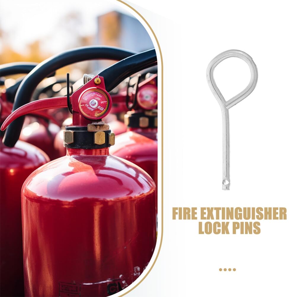 20PCS Heavy Duty Fire Extinguisher Pull Pin Replacement - Silver Safety Cotter Pins for Commercial & Home Fire Extinguishers - Ideal for Office Buildings, Kitchens, Workshops & Emergency Preparedness Kits