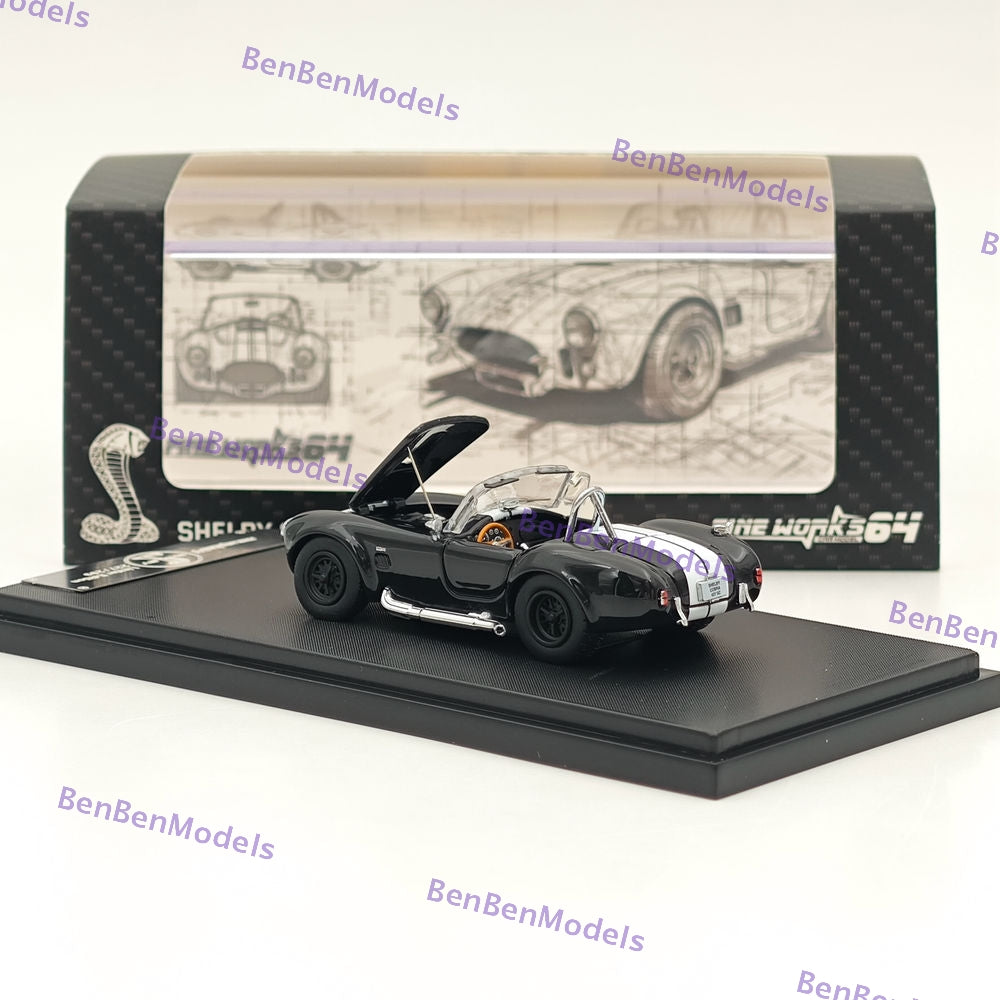 Fine Works Ford SHELBY COBRA 427S/C 1:64 Scale Diecast Model Car - Limited Edition Collectible for Display, Racing Enthusiasts & Car Lovers