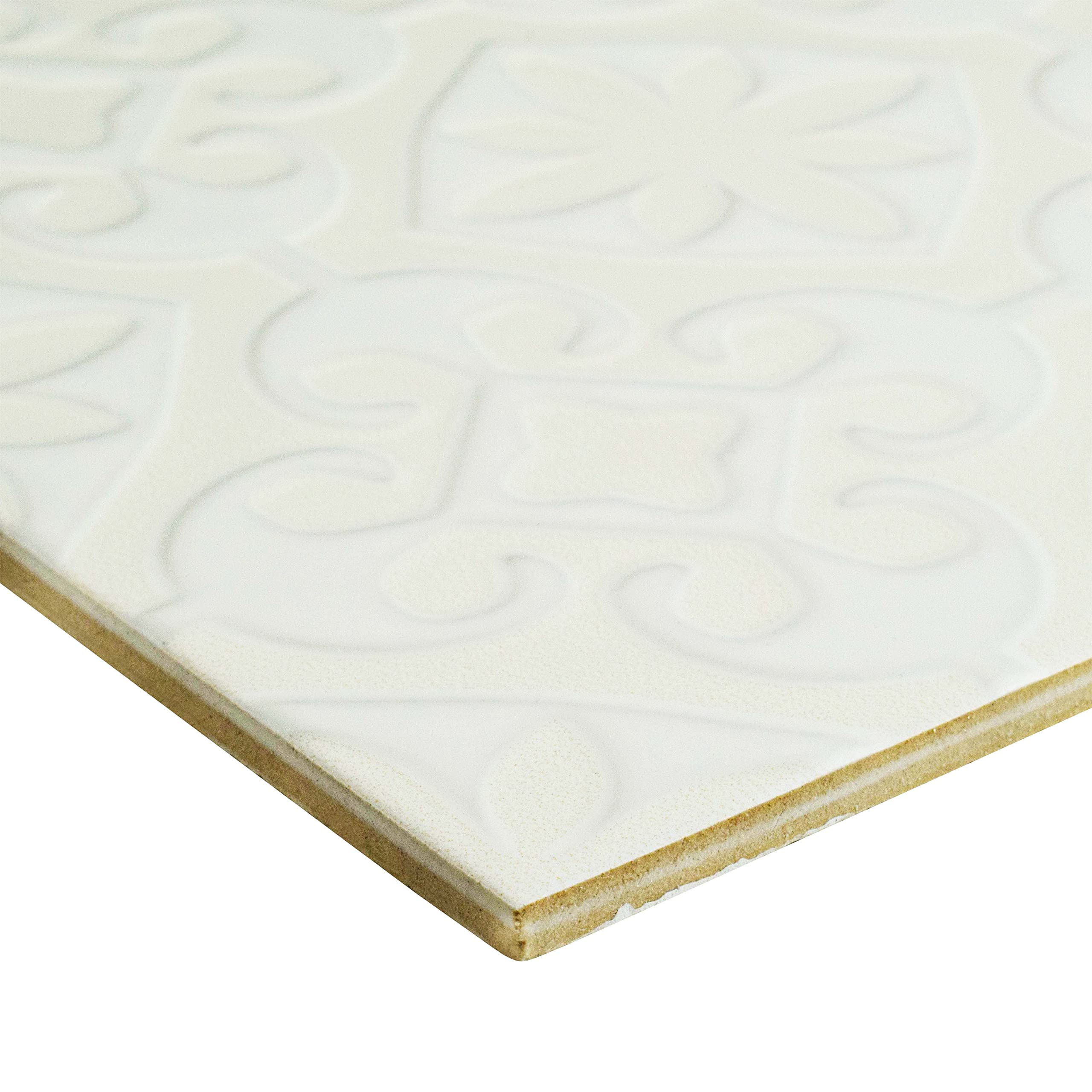Merola Tile Triplex Valverde White 7-3/4