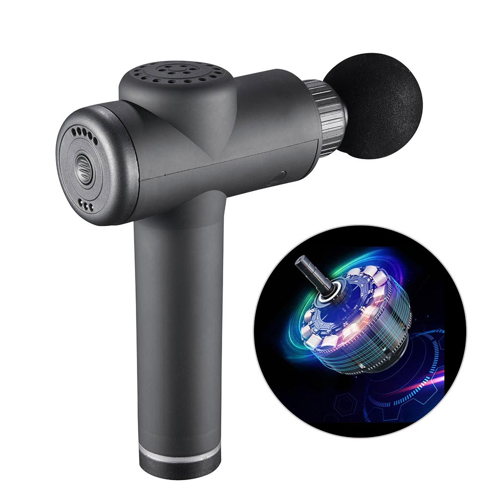 Rechargeable Deep Tissue Massage Gun - 6 Attachments, Cordless Percussion Massager for Muscle Pain Relief - Perfect for Athletes, Gym Recovery & Home Use