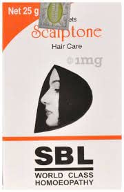 SBL Scalptone Tablets for Hair Growth & Care - 25g (Pack of 2) | Natural Ayurvedic Supplement for Thicker, Healthier Hair | Perfect for Men & Women with Hair Loss or Thinning Issues