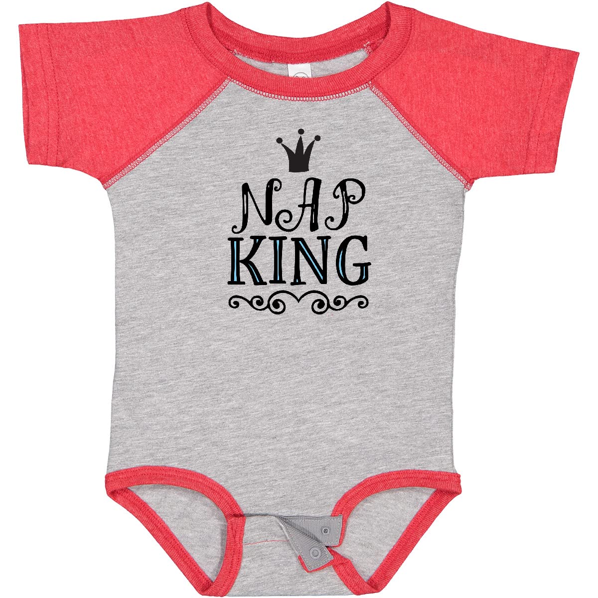 Inktastic Nap King Baby Boy Bodysuit - Cute & Comfortable Infant Onesie for Newborns & Toddlers - Perfect for Playtime, Naptime & Family Photos