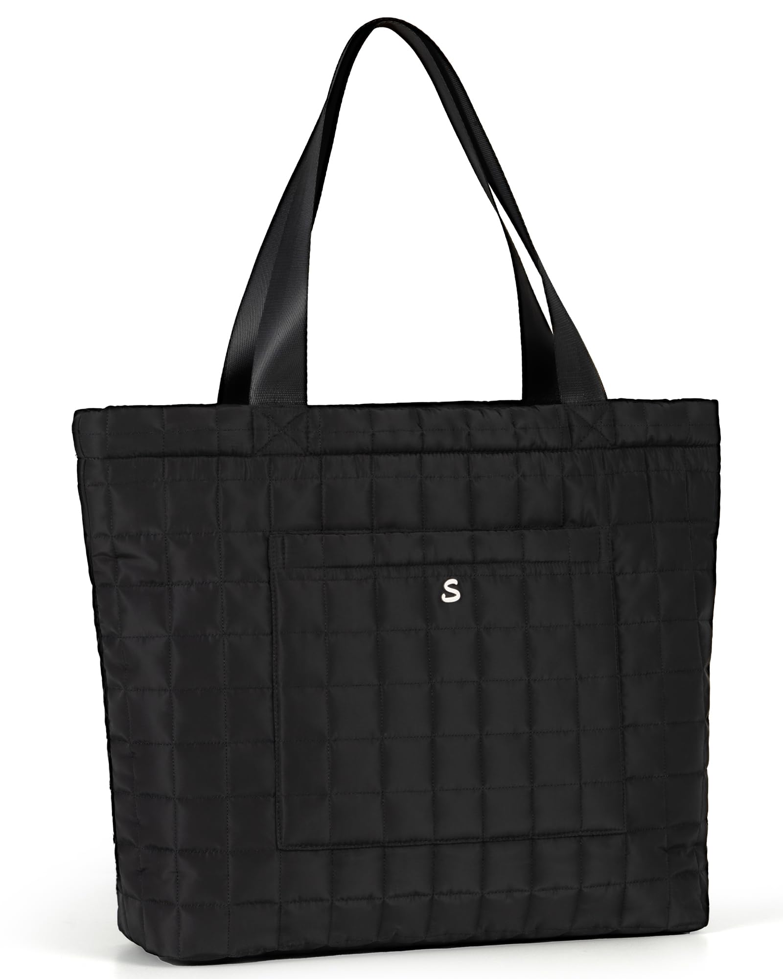 SATINSAINT Large Quilted Tote Bag for Women with Zipper - Stylish Carry-All Handbag for Travel, Work, Gym & Everyday Use | Perfect as Work Tote, Weekender Bag & Gym Bag