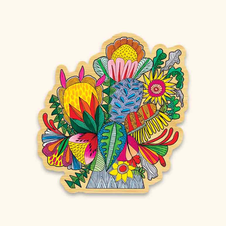Wild Things Wooden Brooch - Handcrafted Nature-Inspired Wooden Pin for Women - Perfect for Jackets, Scarves & Hat Accessories