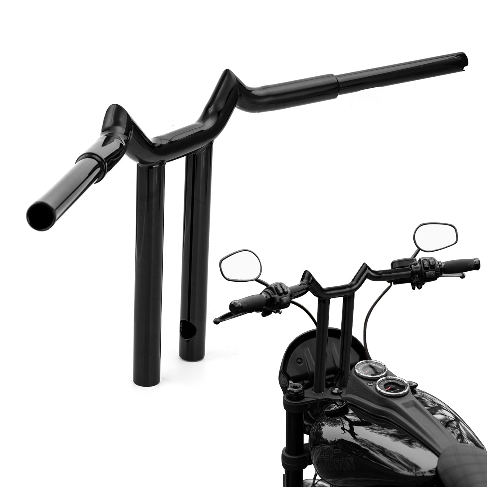1996-2024 Harley Davidson Dyna Softail Sportster Gloss Black 14