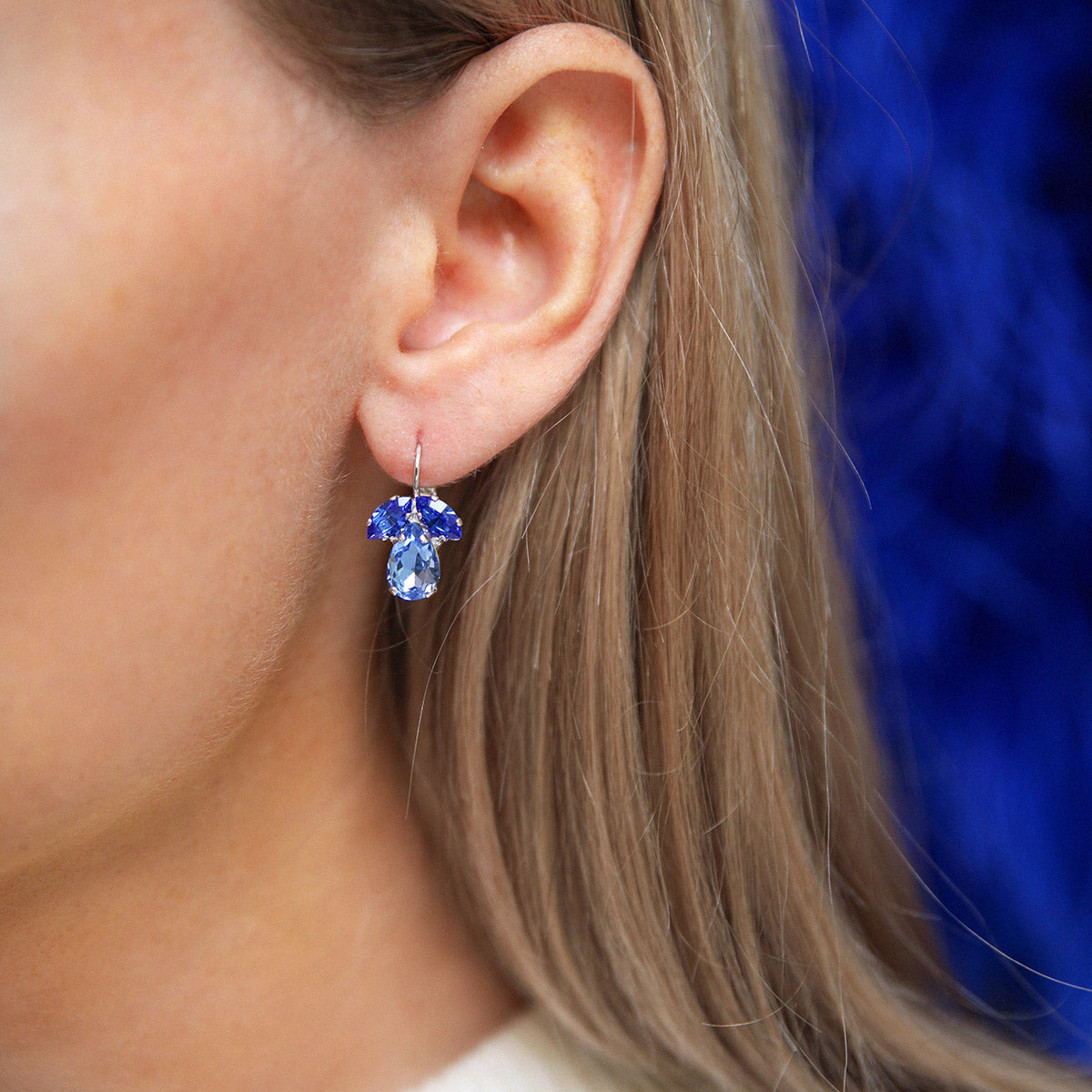 Petite Timo Lapis & Sapphire Jewelry Set - Elegant Necklace & Earrings for Women, Perfect for Weddings, Parties & Special Occasions