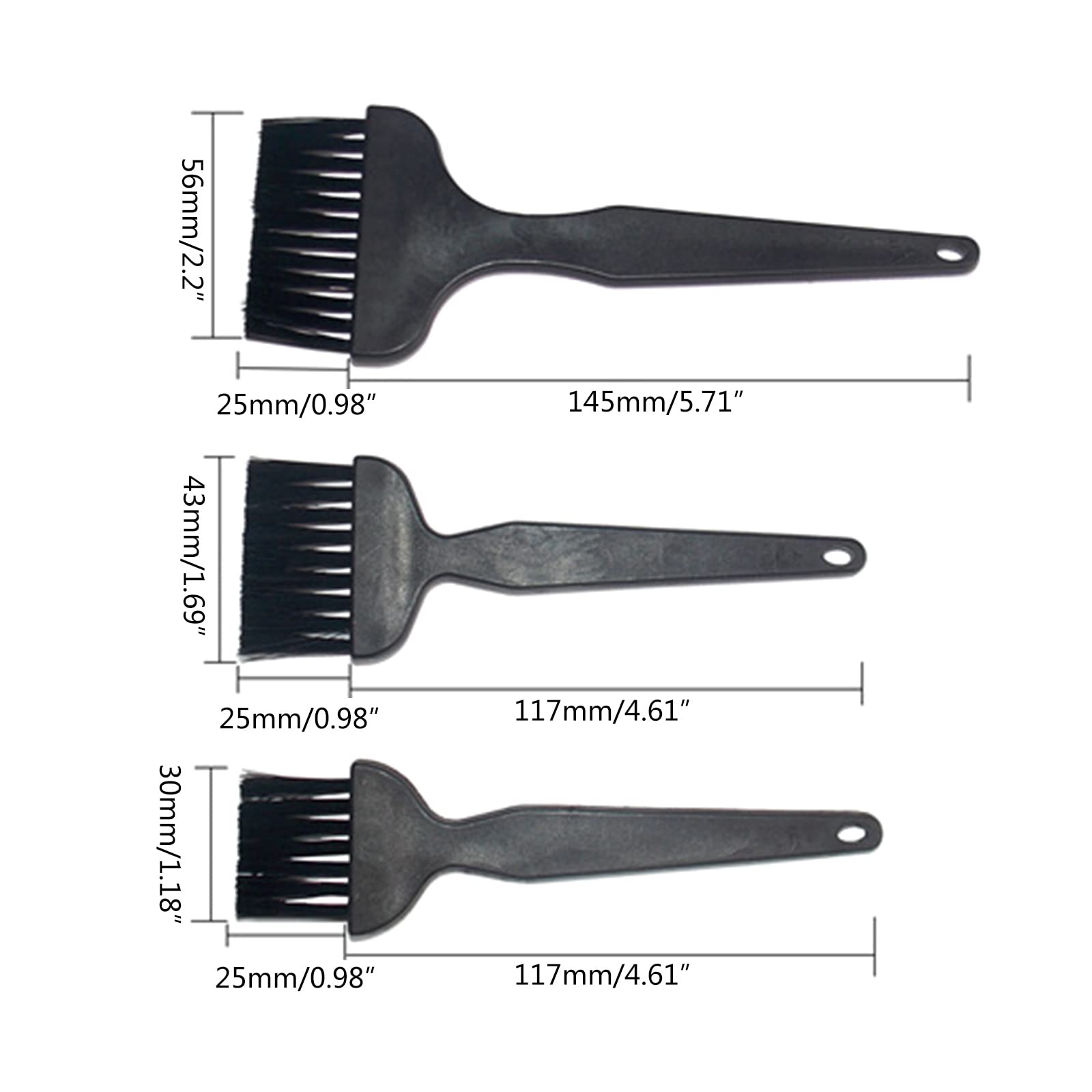 9-Piece Anti-Static Brush Set - Straight & Crank Handle PCB Circuit Board Cleaning Brushes for Electronics Repair, Home, Office & Car - ESD Safe Multi-Purpose Cleaning Tool Kit for PCBs, Keyboards & Small Parts