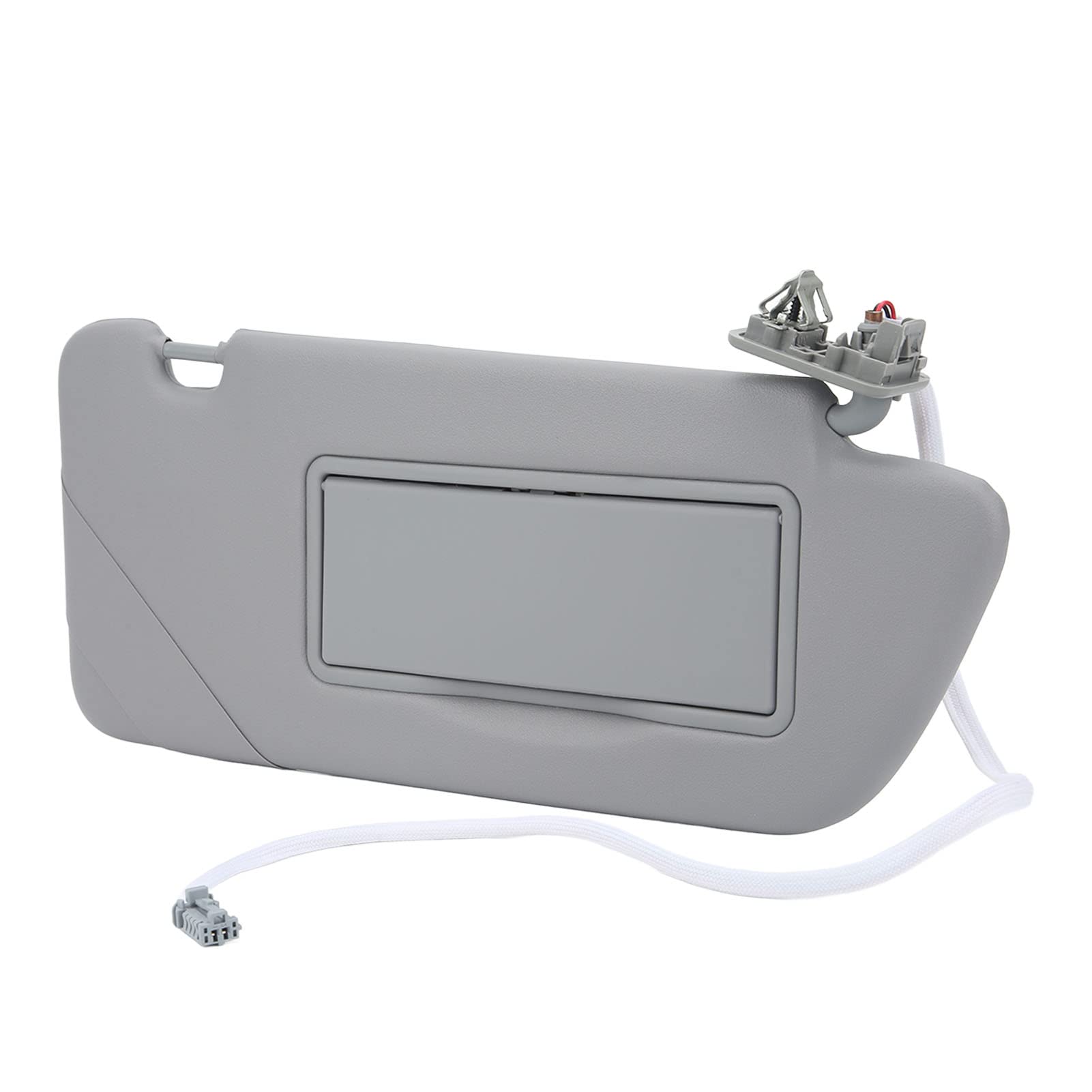 Passenger Side Sun Visor with Anti-Glare Mirror & LED Lights - Universal Fit for Cars, Trucks & SUVs - Perfect for Daytime Driving & Nighttime Visibility