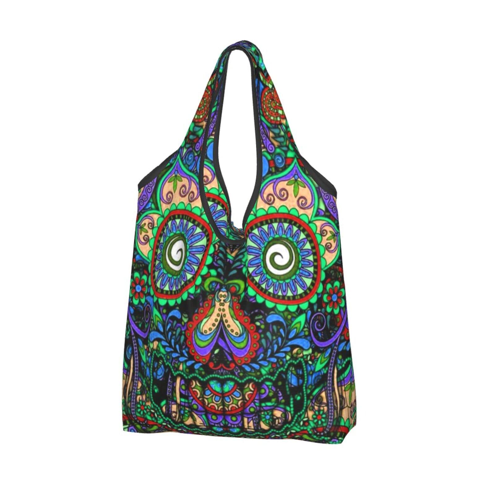 Eco-Friendly Reusable Grocery Shopping Bags - Large Durable Foldable Tote for Groceries, Picnic & Kitchen Use | Perfect for Daily Shopping, Market Trips & Sustainable Living
