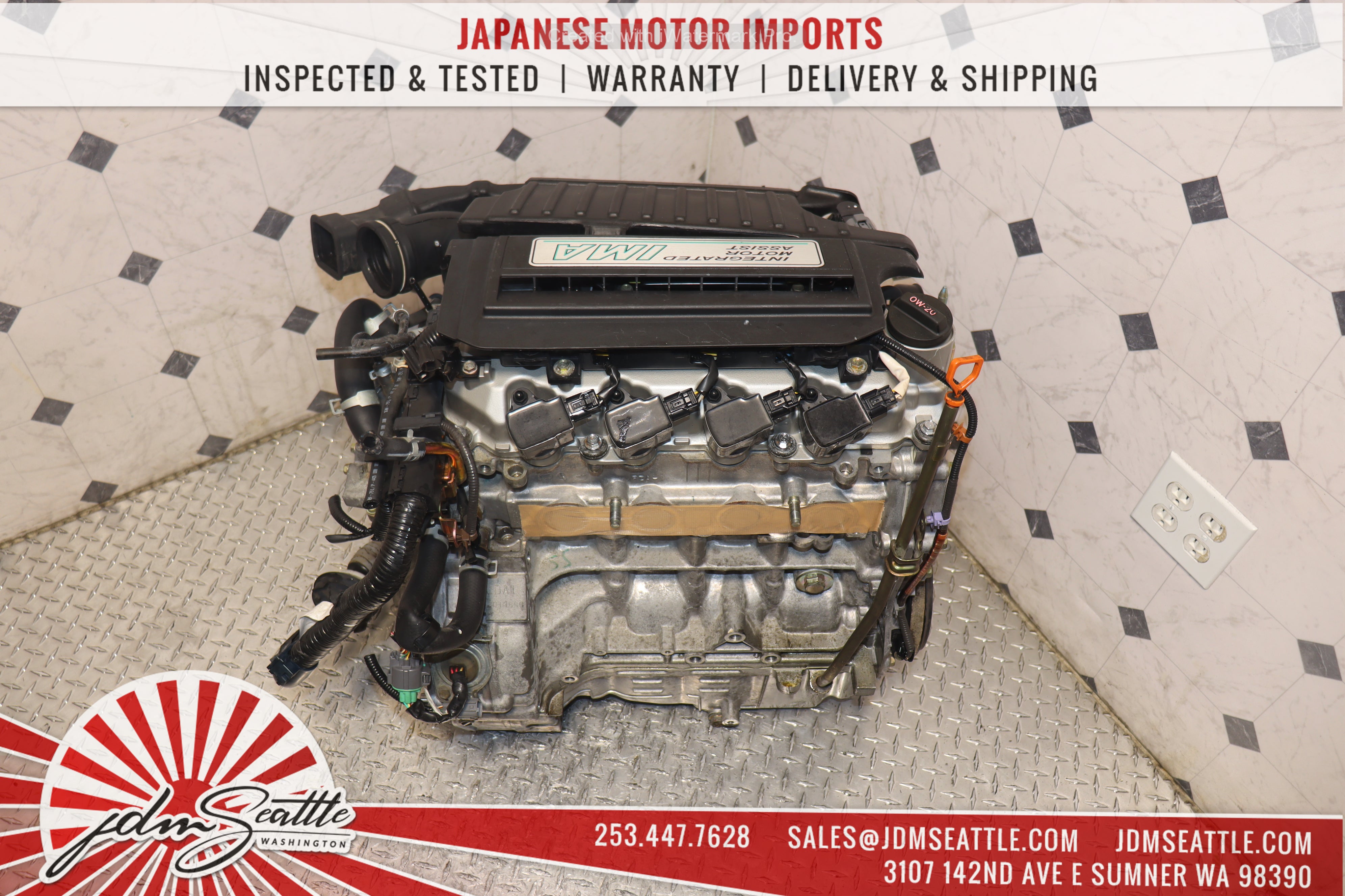 JDM LDA1 MF3 Engine for 2003-2005 Honda Civic 1.3L IMA Hybrid - Replacement Motor for Improved Fuel Efficiency & Smooth Performance - Perfect for Eco-Friendly Driving & Hybrid Vehicle Maintenance