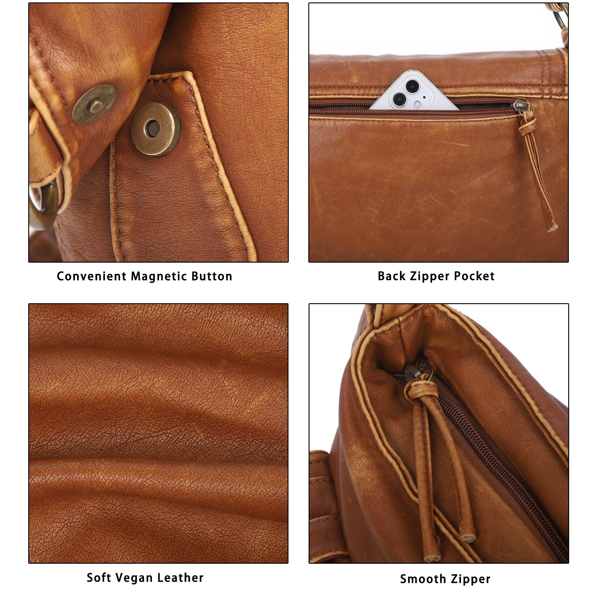 Angel Kiss Vegan Leather Handbags for Women - Crossbody, Hobo & Tote Purses | Stylish Satchel Bags for Work, Travel & Everyday Use