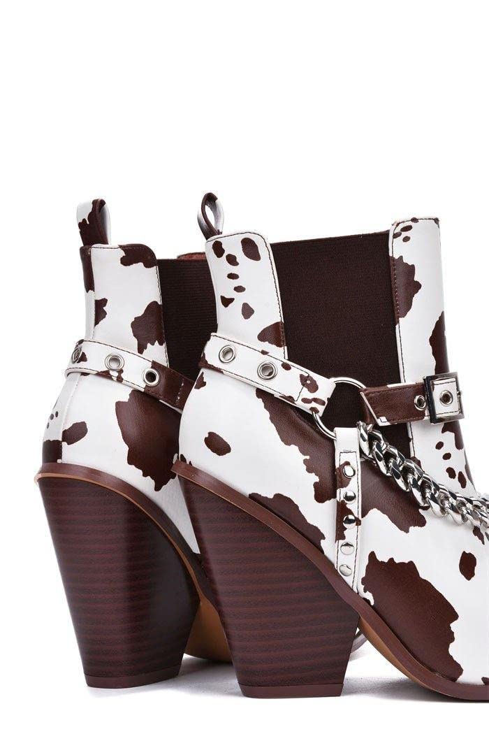 Cape Robbin Women's Cowboy Boots - Western Cowgirl Ankle Boots with Chunky Block Heels | Fashionable Dress Boots for Women | Perfect for Country Music Festivals, Rodeo Events & Night Out