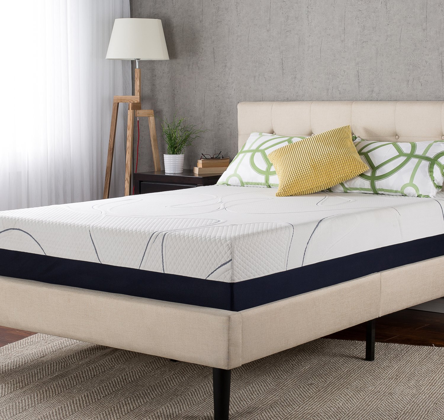 MyGel 12 Inch King Size Memory Foam Mattress for Back Pain Relief - Premium Cooling Gel Infused Mattress for Side, Back & Stomach Sleepers - Perfect for Bedroom, Guest Room & Apartment
