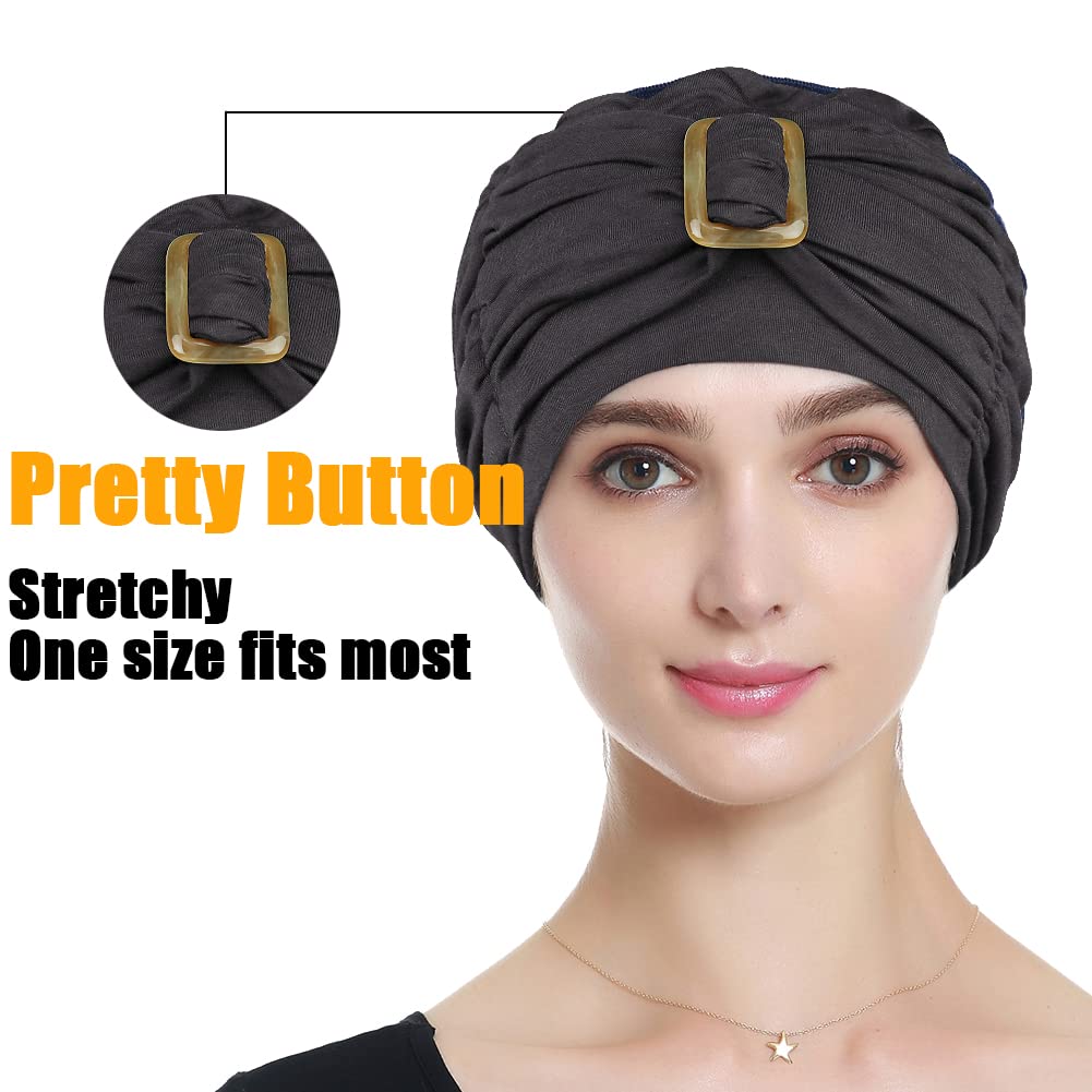 Soft & Stylish Chemo Turban Headwear for Women - Warm Beanie Hats for Cancer Patients - Perfect for Cold Weather, Chemotherapy & Everyday Comfort