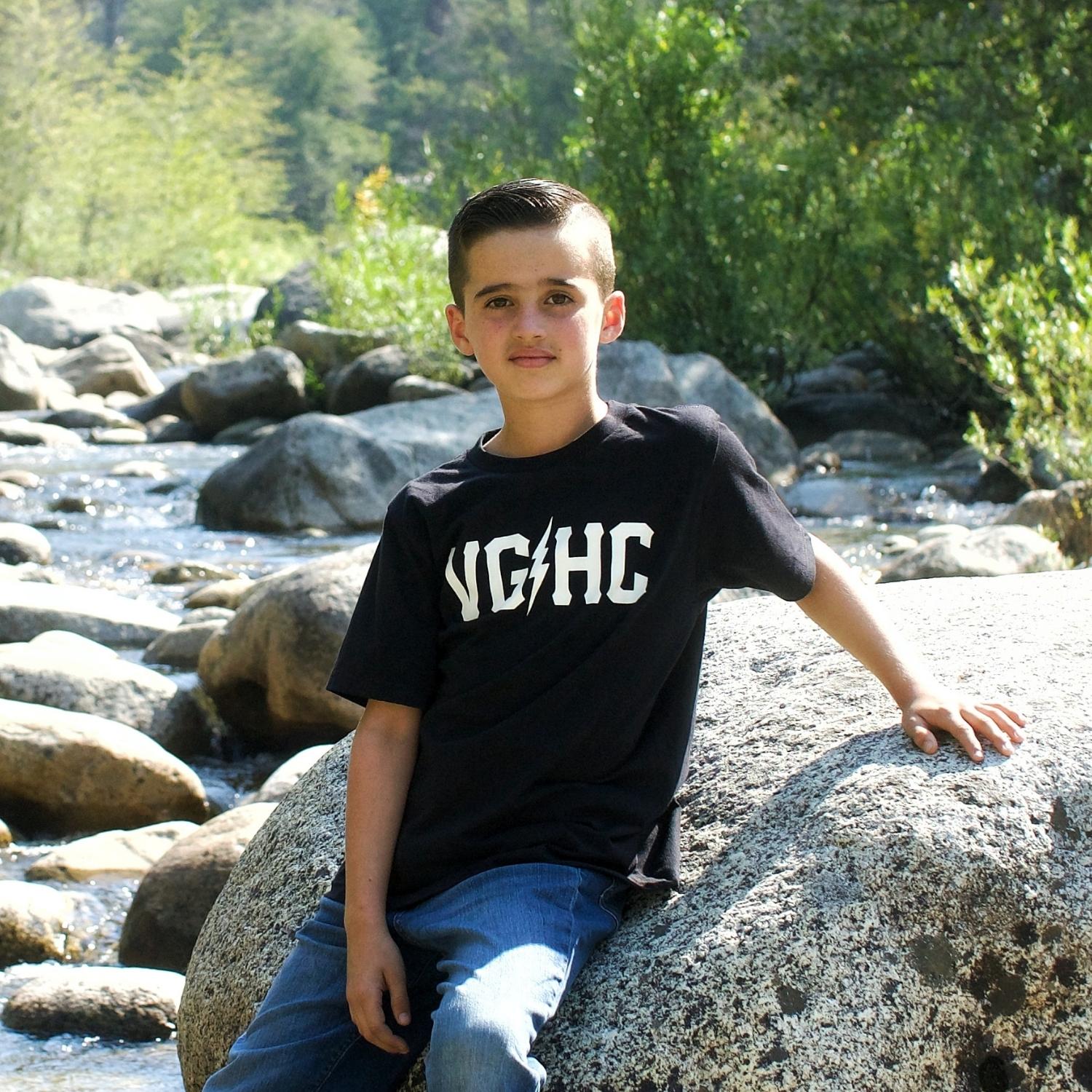 Black Bolts Graphic Kids T-Shirt - Soft Cotton Boys & Girls Tee for Casual Wear, School & Play