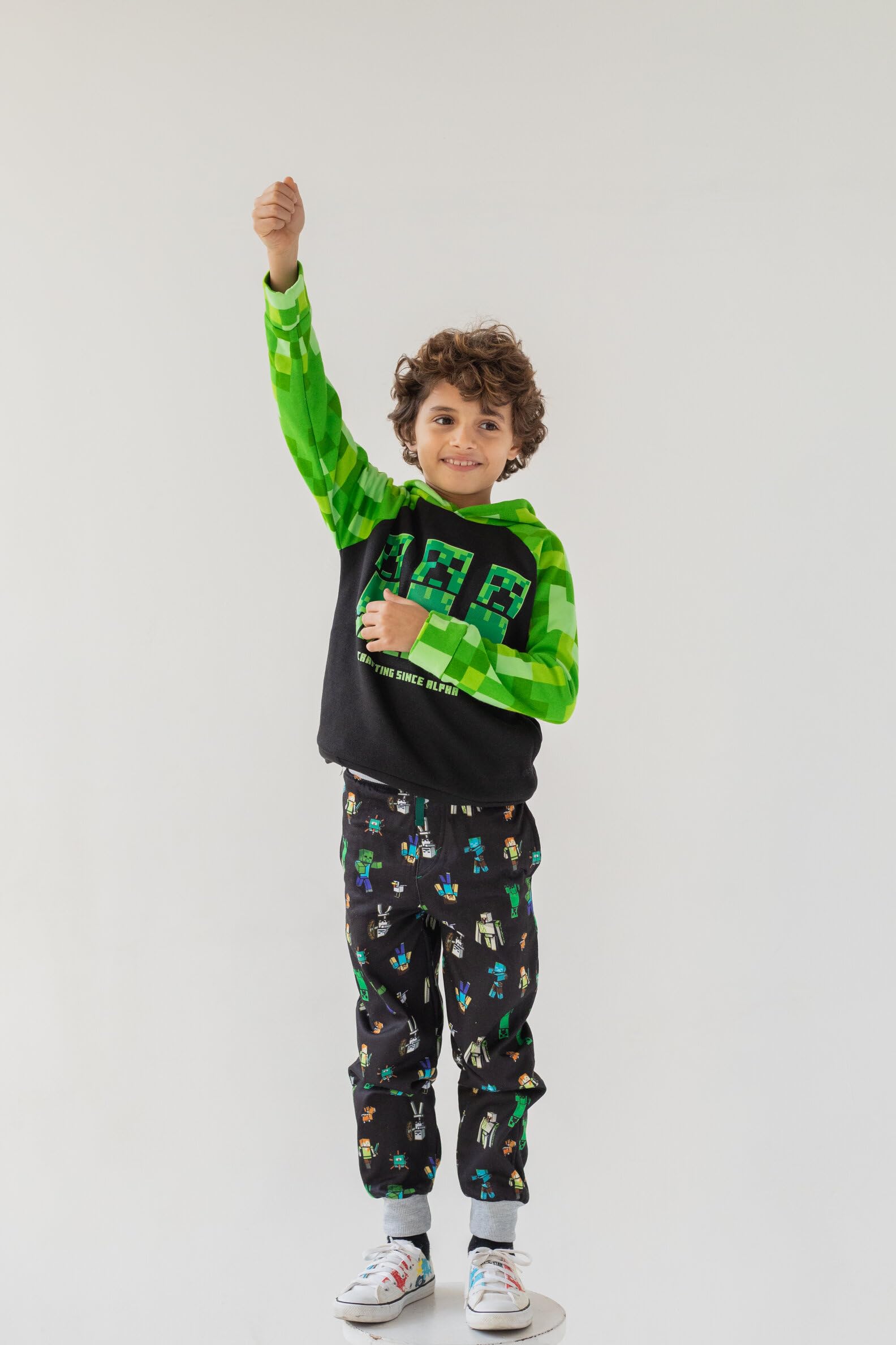 Minecraft Fleece Jogger Pants 2-Pack for Kids - Warm & Comfortable Winter Pajama Bottoms for Boys & Girls - Perfect for Sleepovers, Gaming & Lounge Wear