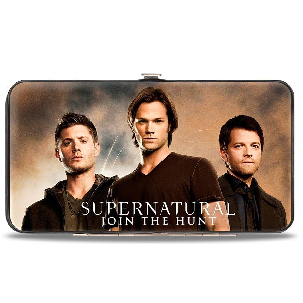 Buckle-Down Women's Hinge Wallet - Supernatural Design, RFID Blocking, Compact & Stylish for Everyday Use - Perfect for Shopping, Travel, and Night Out