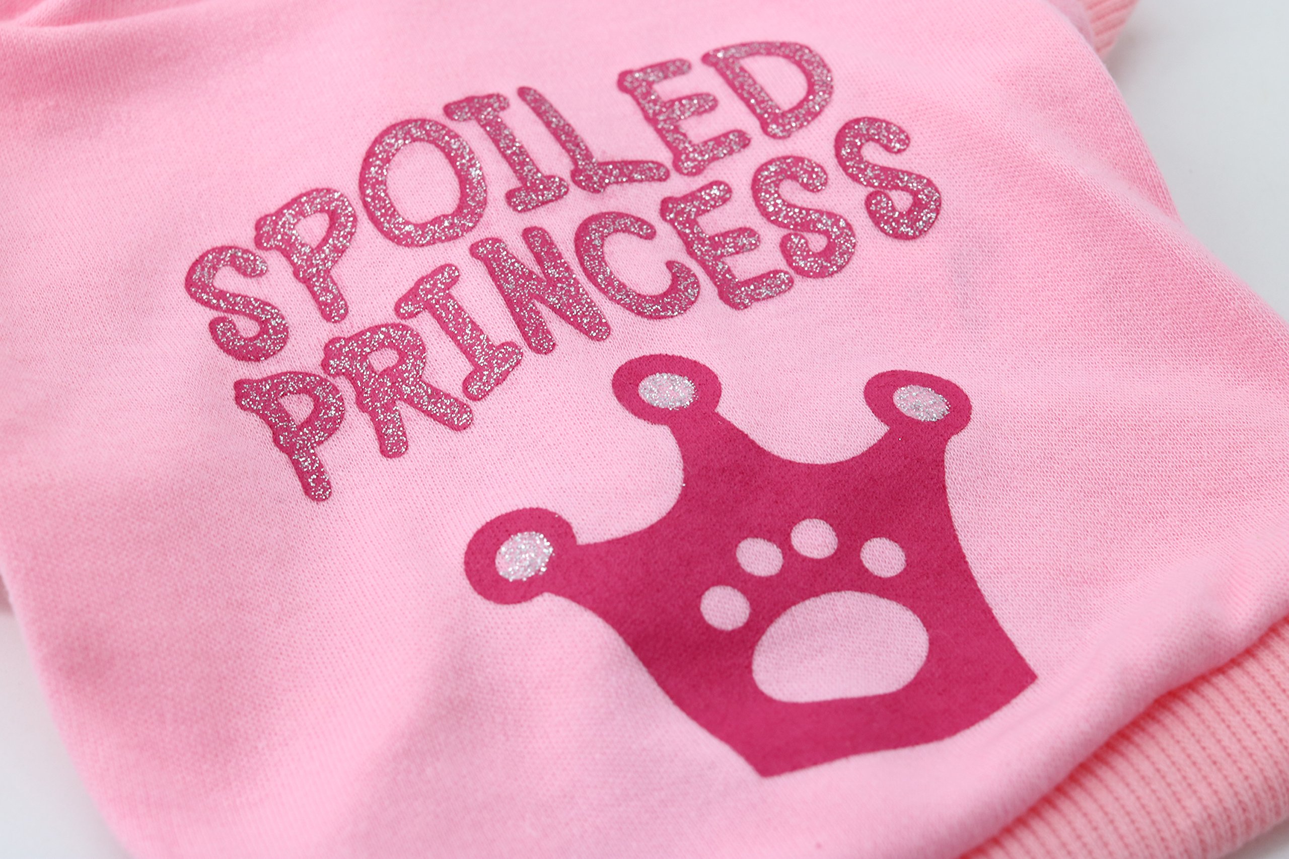 Small XS Dog Clothes for Yorkie & Chihuahua - Pink Princess Printed Puppy Shirt for Female Dogs | Perfect for Birthday Parties, Photo Shoots & Daily Fashion