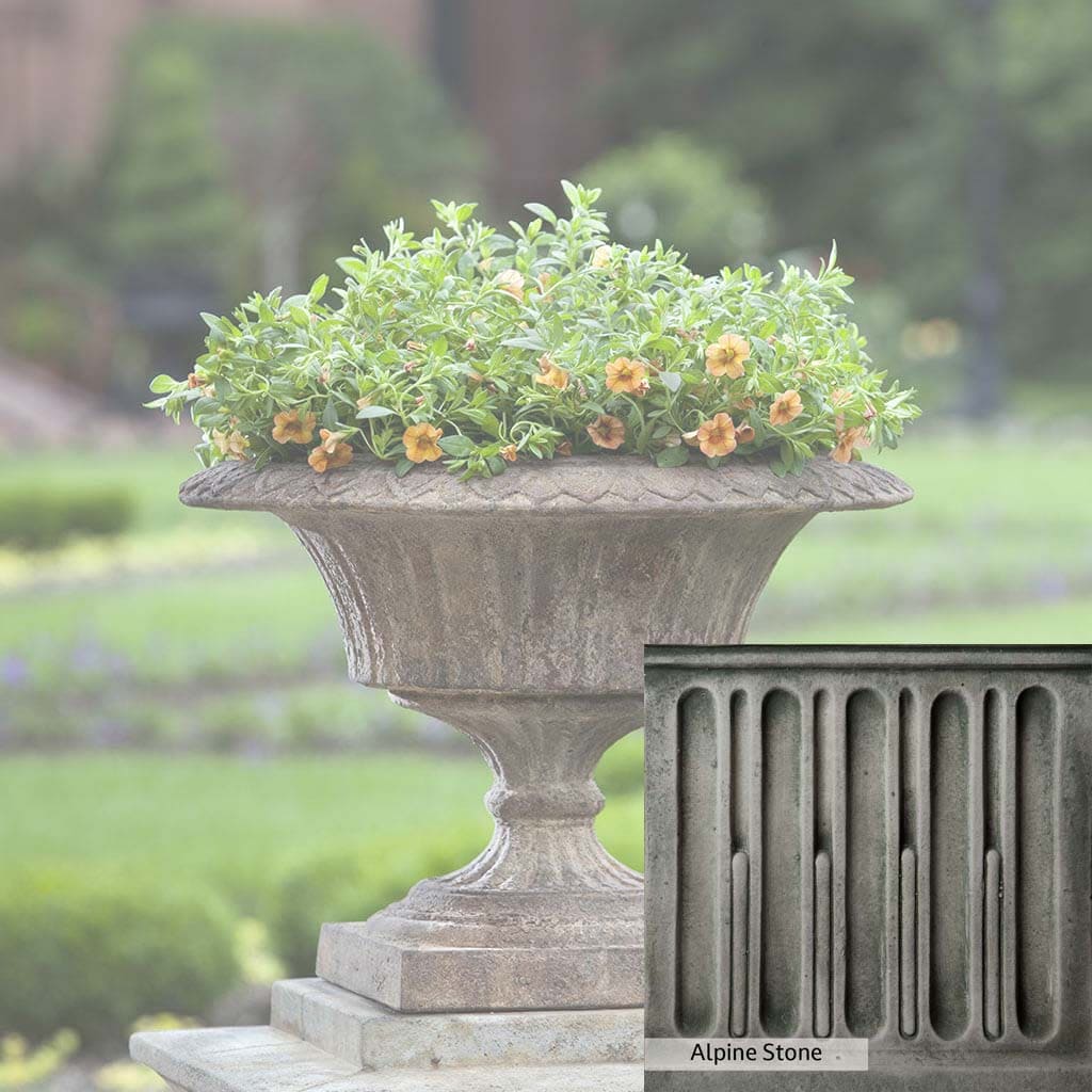 Campania International Smithsonian Fluted Valentine Urn - Elegant Garden Decor for Valentine's Day, Weddings & Home Accents