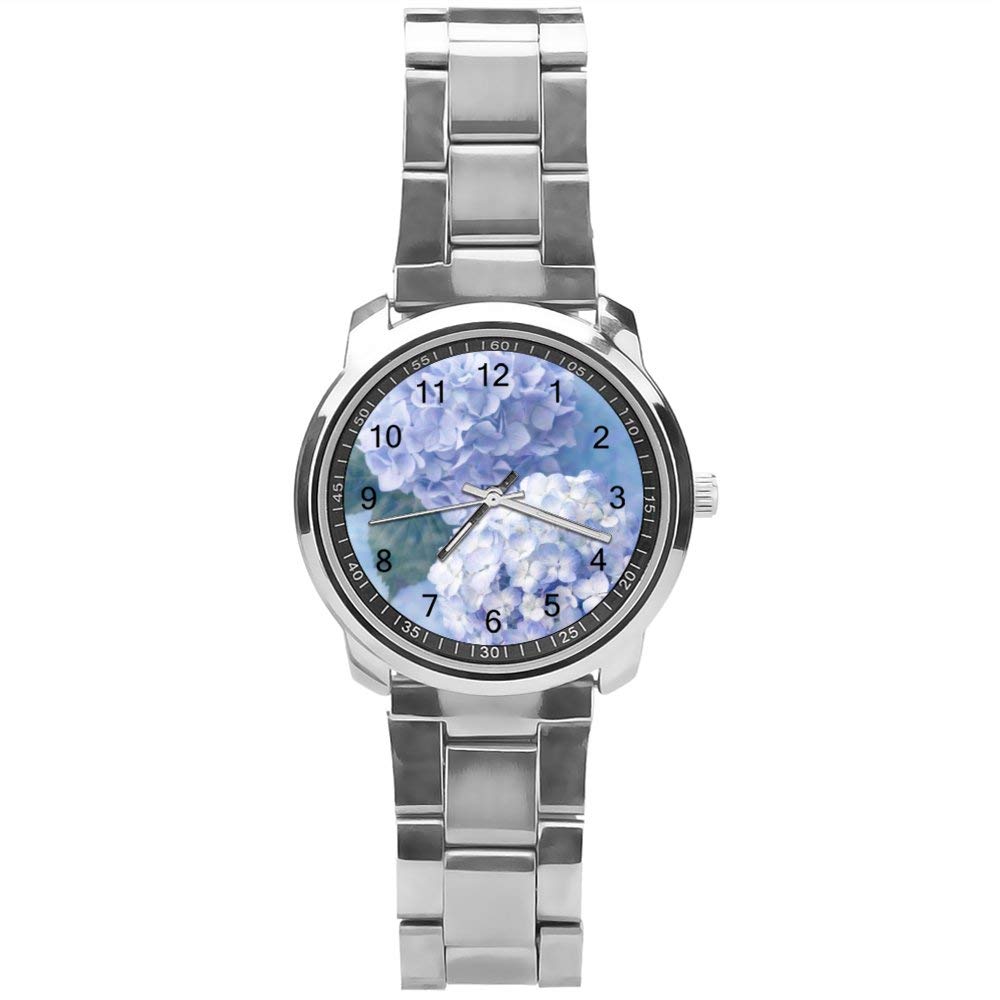 Yolocal Flowers Analog Wrist Watch for Boys - Stainless Steel Band - Stylish Casual & Formal Wear for School, Parties & Everyday Use