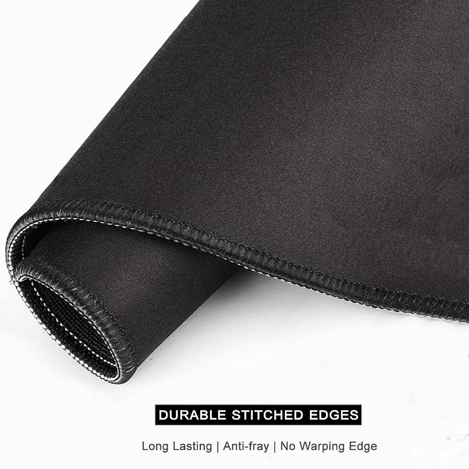 Premium Non-Slip Mouse Pad 12x10 Inch - Thick Rubber Base, Stitched Edges, Waterproof, Cute Floral Design for Gaming & Office Work - Perfect for Computer Desks, Home Office & Workspace Accessories