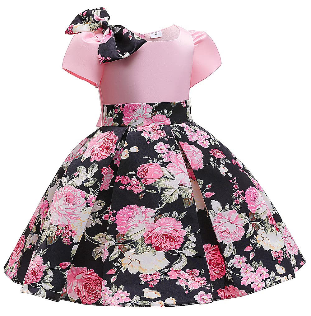 Floral Print Flower Girl Dresses for Kids - Elegant Princess Party Gowns & Pageant Ball Dresses | Perfect for Weddings, Birthday Parties & Special Occasions