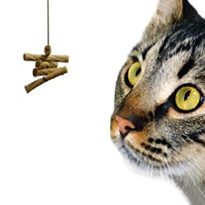 Original Cat Dancer Interactive Cat Toy - Single Wire Teaser Wand for Indoor Cats - Perfect for Playtime, Exercise & Bonding with Your Feline Friend