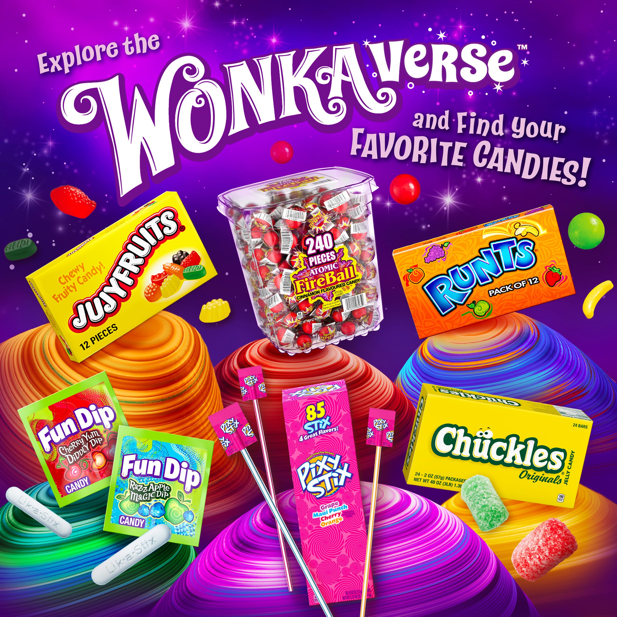 Wonka Red Hots Cinnamon Flavored Hard Candy - 5.5oz Theater Box (12 Pack) | Spicy Cinnamon Sweets for Movie Nights, Parties & Office Treats