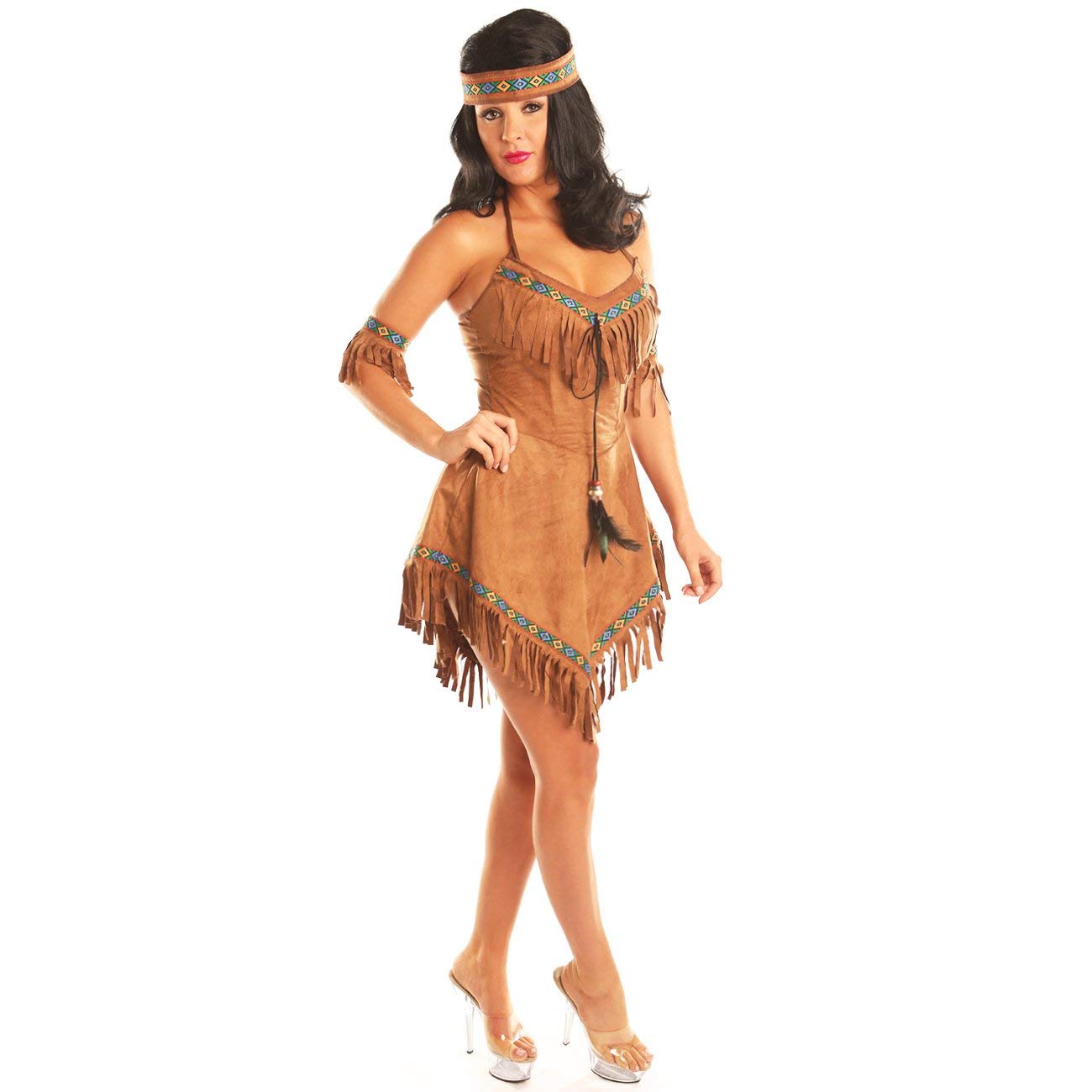 Indian Princess Costume for Teen Girls & Women - Halloween Party, Cosplay, Renaissance Fair, Dress Up & Theme Party Outfit